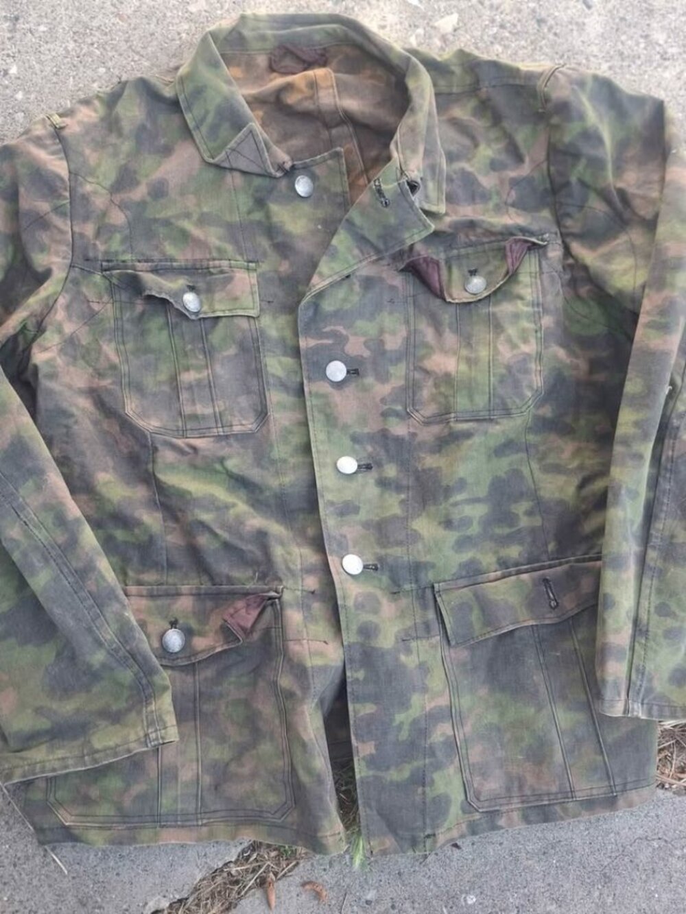 GERMAN WWII CAMO WAFFEN TUNIC UNIFORM